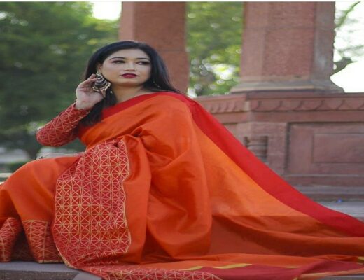 Orange Saree