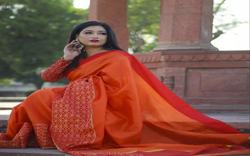 Orange Saree